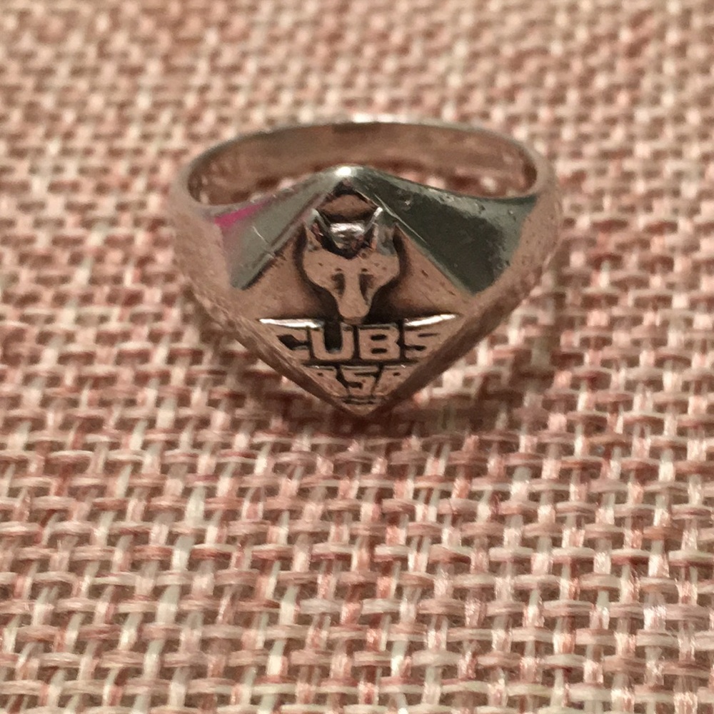 Cub Scout Rare Vintage Sterling Silver Ring, Sz 5